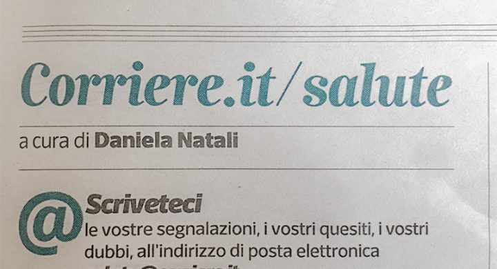 2018 Corriere Salute Portinaro Scoliosi e Bustino